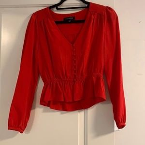 Intermix Red Blouse. Size P.